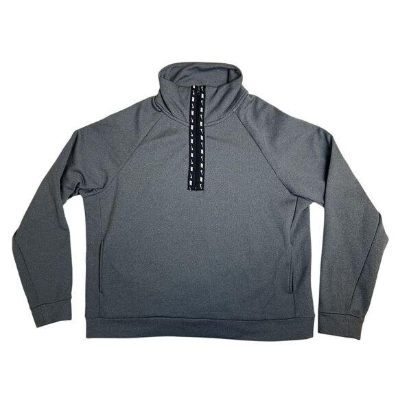 Nike Sweatshirt Womens Gray Training‎ Therma 1/2 Zip Jacket Top Size Medium EUC - Picture 1 of 8